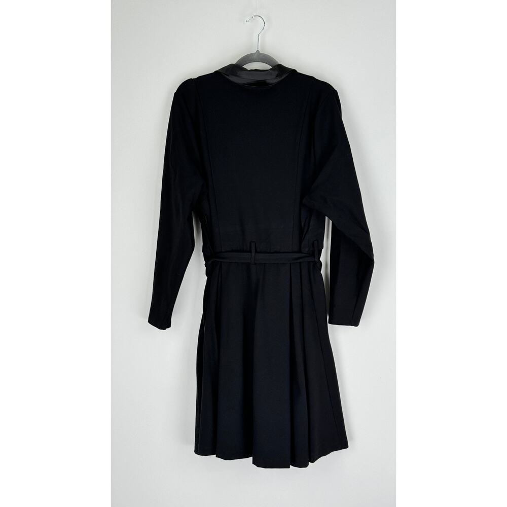 Torrid Womens Mini Tuxedo Dress Plus Size 20 Black Long Sleeve Short Tie Belt - Picture 11 of 13